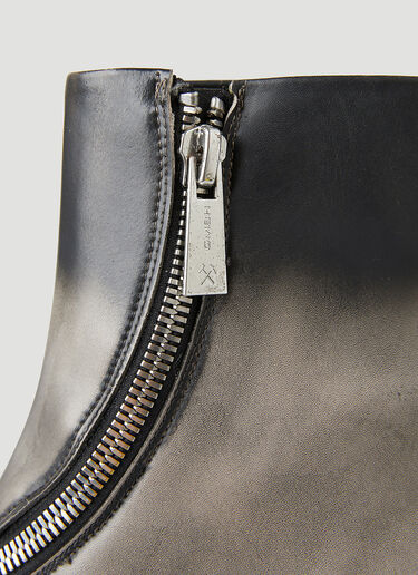 GmbH Sprayed Zip Ankle Boots Grey gmb0150004