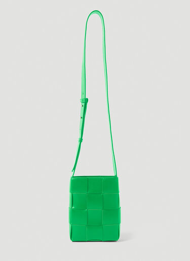 Bottega Veneta Intreccio Phone Pouch Crossbody Bag Green bov0151088