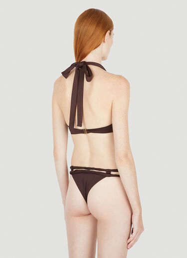 Jacquemus Le Haut De Maillot Sofio Bikini Top Brown jac0250175