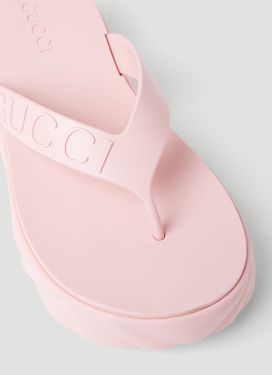 Gucci Women s Thong Platform Sandal in Pink LN CC