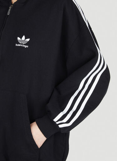Balenciaga x adidas Logo Zip Hooded Sweatshirt Black axb0251012