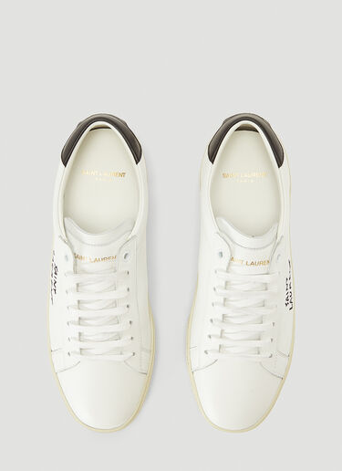 Saint Laurent Court Classic Logo Sneakers White sla0241040