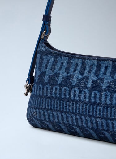 Palm Angels All Over Logo Giorgina Bag Blue pma0264007