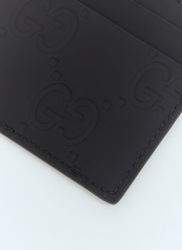 Gucci GG 고무 효과 카드홀더 블랙 guc0155115