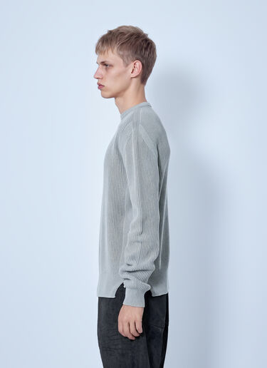 Rick Owens Fisherman Round Neck Sweater Grey ric0165037