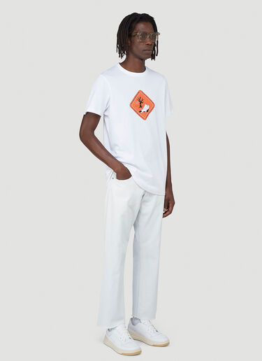 LN-CC x Kyle Platts T 01 Danger T-Shirt White kyl0342004