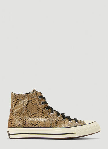 Converse Chuck 70 Snake-Print Sneakers Brown con0144006
