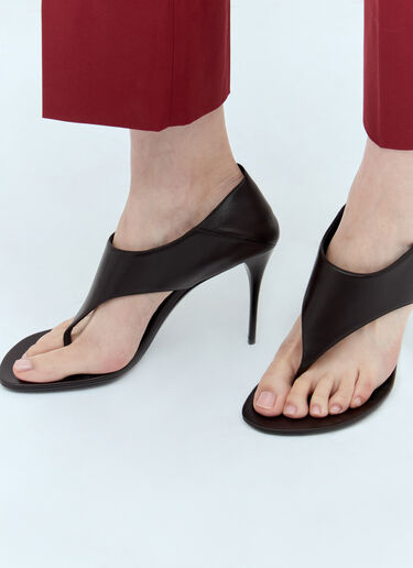 Saint Laurent Bridget 90 Lex Sandals Brown sla0256011