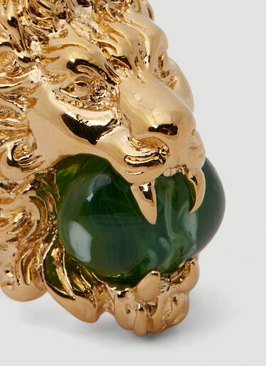 Gucci Lion Head Gemstone Ring Gold guc0250250
