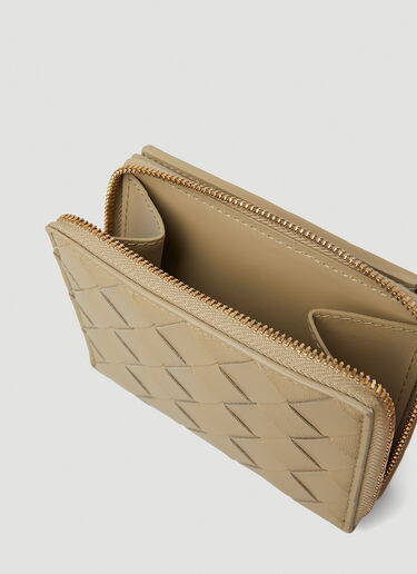 Bifold Intrecciato Wallet Bottega Veneta Bifold Intrecciato Wallet Gold bov0251048