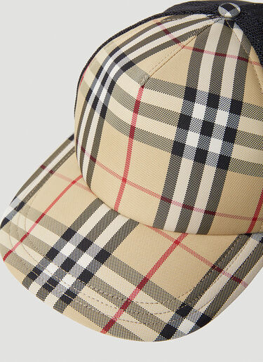 Burberry Check Trucker Cap Beige bur0153047
