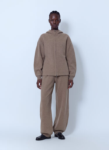 LN-CC® - Max Mara: Hooded Wool-Blend Sweatshirt - Beige Max Mara Hooded Wool-Blend Sweatshirt Beige max0266203