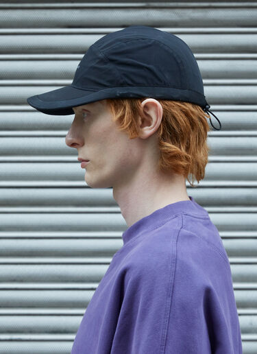 Massimo Osti Studio Logo Print Baseball Cap Black mao0158024