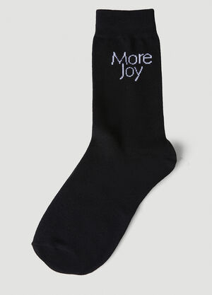 Carne Bollente Logo Jacquard Socks Black cbn0356011