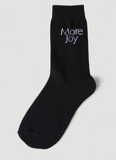 More Joy Logo Jacquard Socks Black mjy0347078