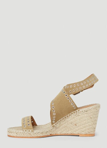 Isabel Marant Iriane High Heel Espadrilles Beige ibm0251035