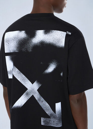 Off-White Stencil Arrow Skate Logo T-Shirt Black ofw0162001