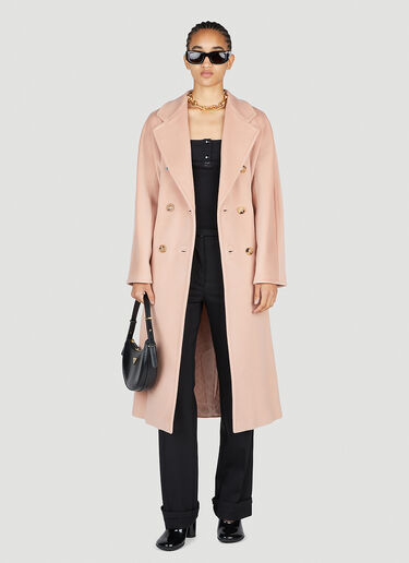 Max Mara Madame Double Breasted Coat Pink max0253013