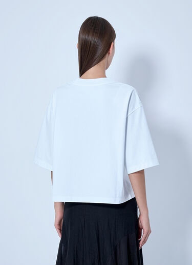 LN-CC® - Marni: Oversized Cotton T-Shirt - White Marni Oversized Cotton T-Shirt White mni0265010