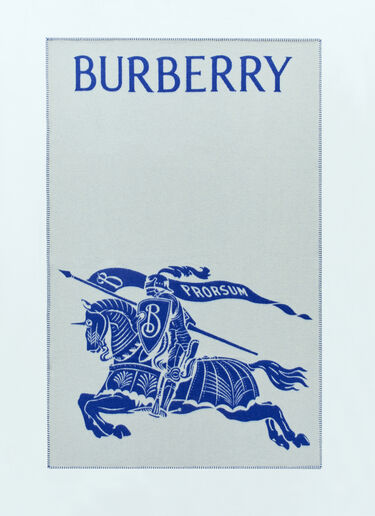 Burberry EKD Wool Blanket Blue bur0155114
