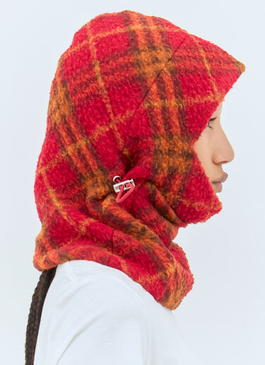 Burberry Check Fleece Snood Red bur0258015
