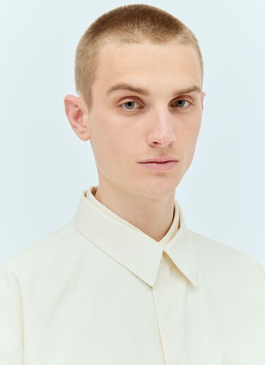 Jil Sander Layered Poplin Shirt Cream jil0156001