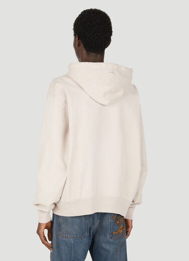 Acne Studios Zip Up Hooded Sweatshirt Beige acn0353017