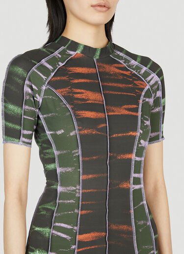 Graphic Print Dress Ester Manas Graphic Print Dress Green est0252005