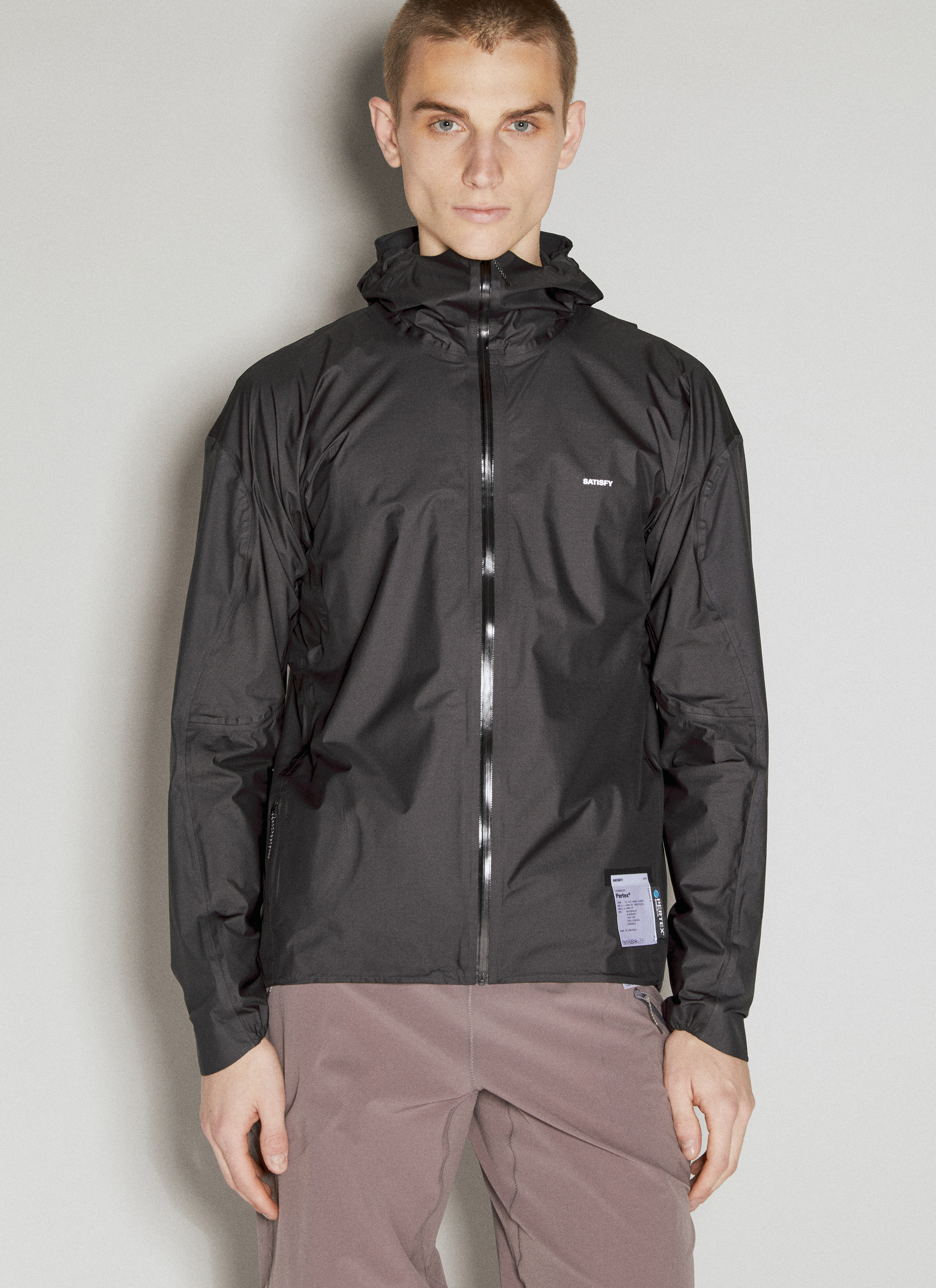 Satisfy Men's' Pertex® 3L Fly Rain Jacket in Black | LN-CC®