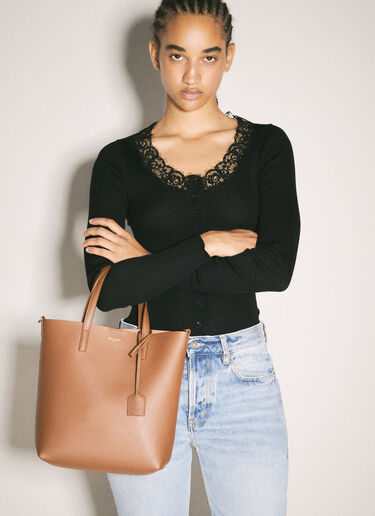 Saint Laurent Shopping Toy Tote Bag Brown sla0257116