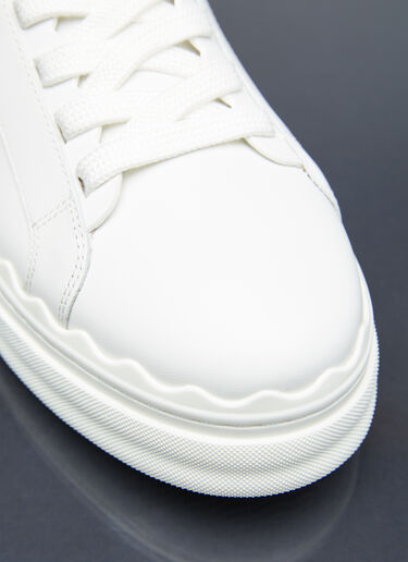 Chloé 로렌 가죽 스니커즈 화이트 chl0255026