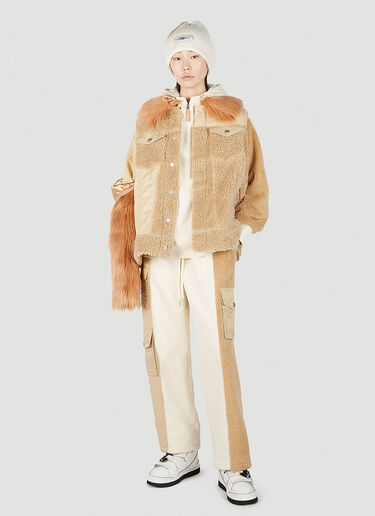 UGG x Feng Chen Wang Faux-Fur Sleeve Jacket Beige ufc0251002