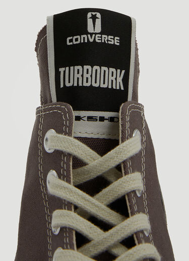 Rick Owens DRKSHDW x Converse Turbodrk High Top Sneakers Brown dsc0352001