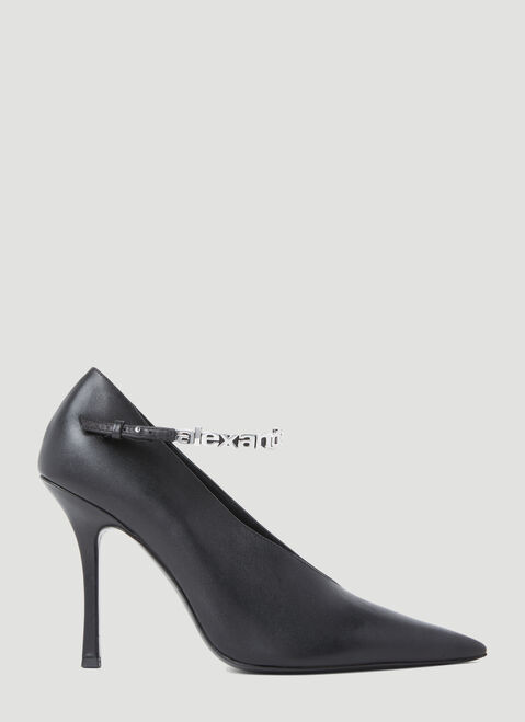 Alexander Wang デルフィーヌ アンクルストラップ パンプス Grey awg0255023