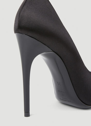 Saint Laurent Alix Embellished High Heel Shoes Black sla0252037