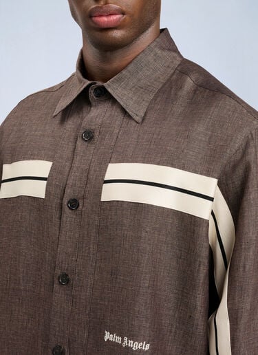 Palm Angels Classic Logo Trackshirt Brown pma0164164