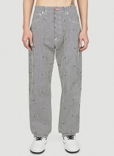 Kenzo Striped Jeans Grey knz0152002