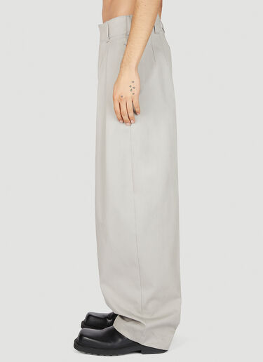 Bottega Veneta Twill Pleated Pants Grey bov0154002