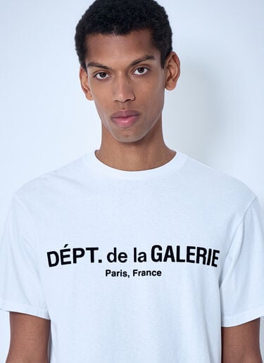 Gallery Dept. Cotton Jersey Logo T-Shirt White gdp0163007