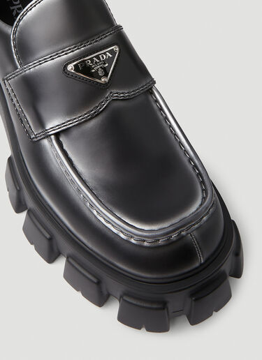 Prada Monolith Loafers Black pra0151020
