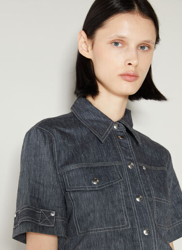 ユーティリティショートスリーブシャツ Helmut Lang ユーティリティショートスリーブシャツ ブルー hlm0253011