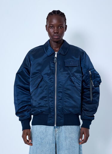 Alpha Industries CWU-45/P ベース UV ルーズボンバージャケット 青 alp0366007