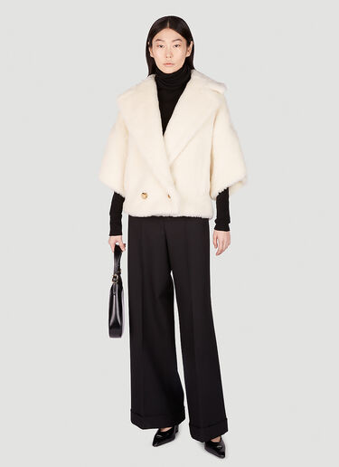 Max Mara Riga Cape Jacket White max0251008