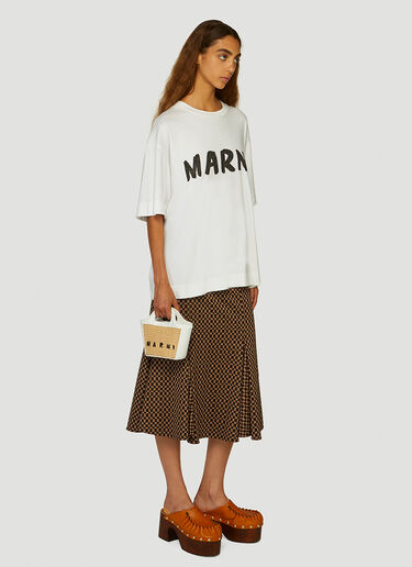 Marni Checked Skirt Brown mni0247007