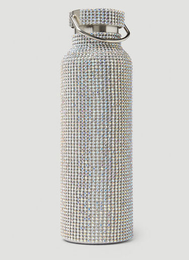 Collina Strada Rhinestone Water Bottle Silver cst0248001