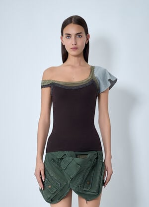 August Barron Double Tank Top Brown all0262002