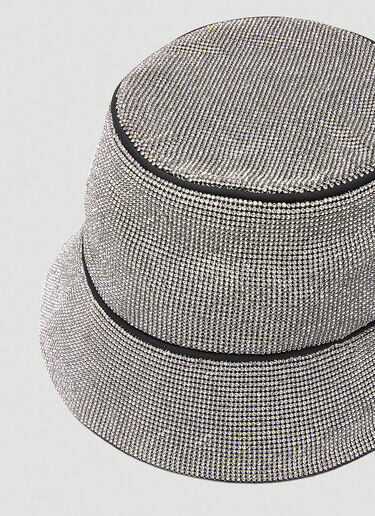 Kara Crystal Mesh Bucket Hat Silver kar0343006