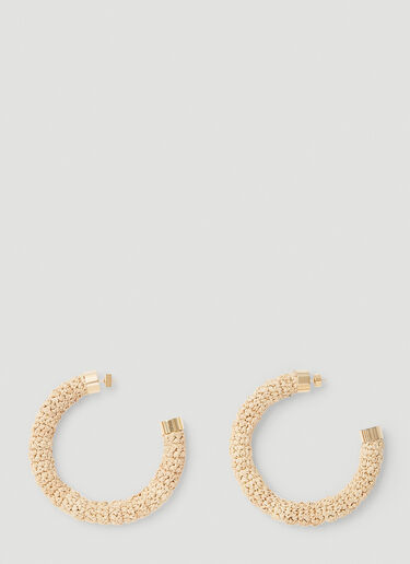 Jacquemus Les Creoles Raphia 圈形耳环 米色 jac0251112
