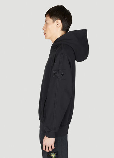 Stone Island Shadow Project 컴퍼스 패치 후드 스웨트셔츠 블랙 shd0152011