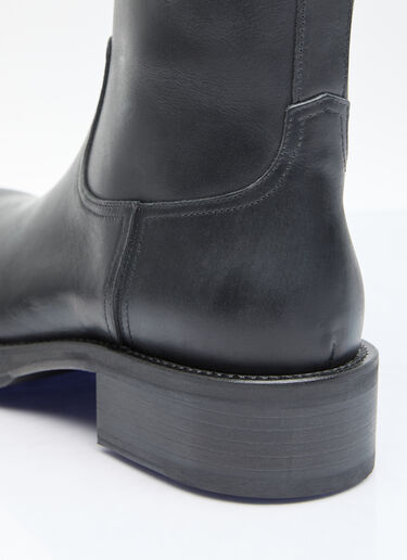 Acne Studios 油蜡皮革靴子 黑色 acn0156038